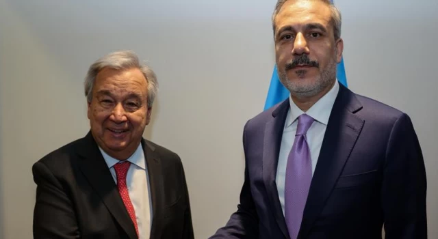 Bakan Fidan BM Genel Sekreteri Antonio Guterres ile görüştü
