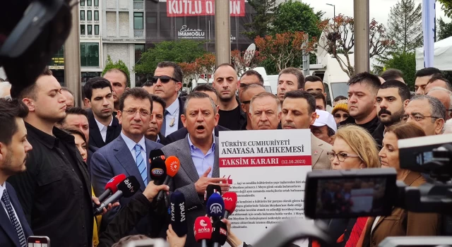 CHP lideri Özel, AYM kararına işaret etti: Birileri Taksim'i kendi egemenliğinde görüyor