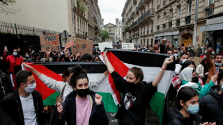 Fransa'da Filistin'e destek gösterisine müdahale