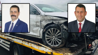 MHP milletvekillerinin içinde bulunduğu otomobil kaza yaptı
