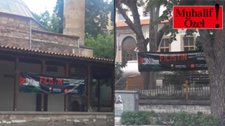 CHP, camilere AK Parti ve MHP logolu pankartlar asılmasını protesto etti