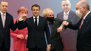 Erdoğan; Macron, Merkel ve Jonhson'la görüştü