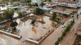 Kırıkkale'de sel! Çok sayıda ev ve işyerlerinde hasar