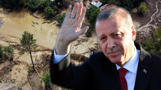 Cumhurbaşkanı Erdoğan, sel bölgesinde!