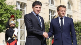 Fransa Cumhurbaşkanı Macron, Barzani ile görüştü