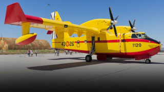 İspanya’ya ait 2 yangın söndürme uçağı Dalaman’da