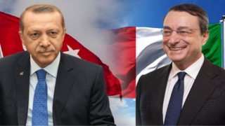 Cumhurbaşkanı Erdoğan İtalya Başbakanı Draghi ile görüştü