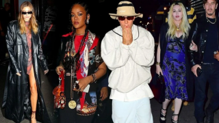 Rihanna, Madonna ve Justin Bieber yemekte buluştu