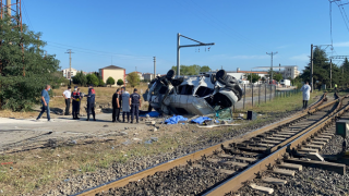 Tekirdağ’da yük treni kazası: Can kayıpları var!