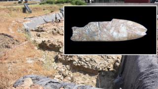 8 bin yıl öncesine ait balık figürlü alet bulundu