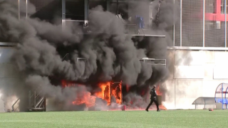 Andorra-İngiltere maçının oynanacağı stadyumda yangın çıktı