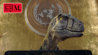 Dinozor, Birleşmiş Milletler'e seslendi: Yok oluşu seçme