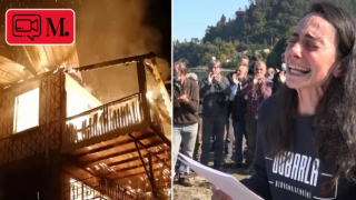 Ressam Gökçe Erhan'ın basın açıklaması öncesi evi yandı: "Vazgeçmeyeceğim"