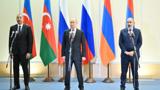 Putin, Aliyev ve Paşinyan Soçi'de bir araya geldi