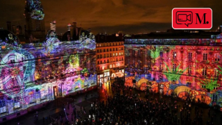 Fransa’da ışık festivali rengarek görüntülerle başladı