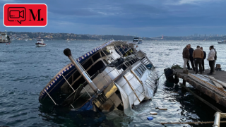 İstanbul'da lodos tekne batırdı