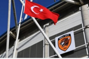 Hull City stadına Türk bayrağı asıldı 