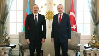 Cumhurbaşkanı Erdoğan, Azerbaycan Cumhurbaşkanı Aliyev ile görüşüyor