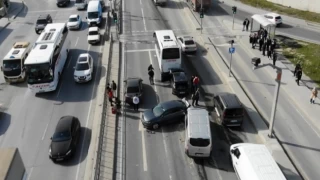 Arnavutköy’de zincirleme kaza: 6 araç birbirine girdi