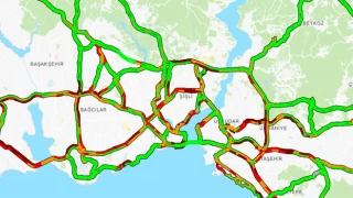 Hafta sonuna girişte İstanbul'da trafik yoğunluğu