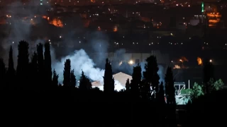 Tuzla'da geze askeri alanda çıkan yangın kontrol altında