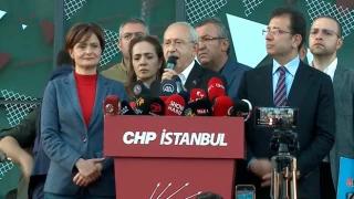 Kemal Kılıçdaroğlu, CHP İstanbul İl Başkanlığında konuştu