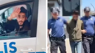 Polis aracıyla video çeken Suriyeli gözaltına alındı