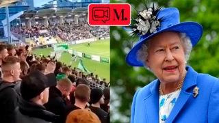 İrlandalı taraftarlar kraliçenin ölümünü tezahüratla kutladı!