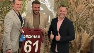 David Beckham'a Trabzonspor forması hediye edildi