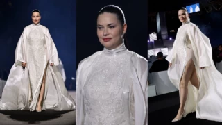 Adriana Lima Katar'da podyuma çıktı: Görenler tanıyamadı