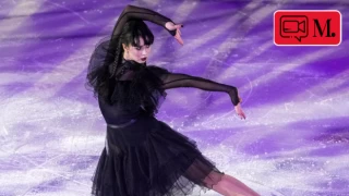 Kamila Valiyeva 'Wednesday' dansıyla piste çıktı