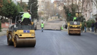 Petrol İş Mahallesi’nde 1250 ton asfalt serimi yapıldı
