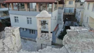 700 yıllık tarihi Meryem Ana Kilisesi depremde yıkıldı