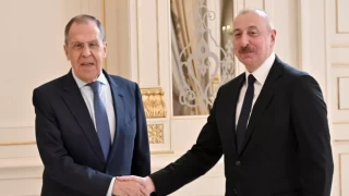 Azerbaycan Cumhurbaşkanı Aliyev, Rusya Dışişleri Bakanı Lavrov'u kabul etti