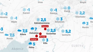 Deprem bölgesinde hava durumu; Kahramanmaraş, Adana, Diyarbakır, Kilis, Kayseri, Gaziantep, Şanlıurfa, Osmaniye hava durumu