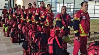 Meksika'dan gelen 150 kişilik arama kurtarma ekibi Adıyaman'a indi