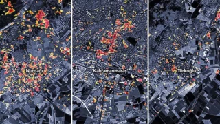 NASA'dan deprem hasarını gösteren harita