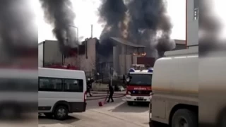 Kimyasal madde üreten fabrikada yangın: 1 ölü, 3 yaralı