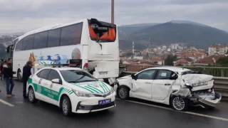 TEM'de feci kaza; İstanbul yönü kapandı