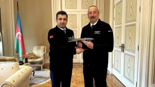 İlham Aliyev, Baykar Yönetim Kurulu Başkanı Selçuk Bayraktar'ı kabul etti