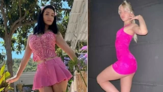 Aleyna Tilki ve annesinden Barbie stili