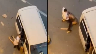 Sokak ortasında kadını bayıltana kadar döven saldırgan tutuklandı!