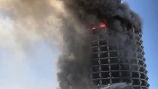 Gaziantep’te 17 katlı otelde yangın
