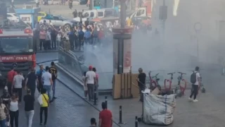 Vezneciler Metro İstasyonu'nda yangın paniği