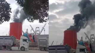 Derince'de faciadan dönüldü: SafiPort Limanı'nda tank patladı