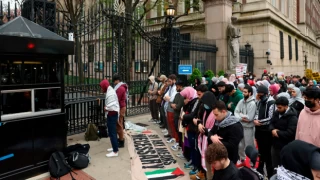 ABD'de Columbia Üniversitesi'nde gerçekleştirilen Filistin gösterisinde yüzlerce öğrenci gözaltına alındı