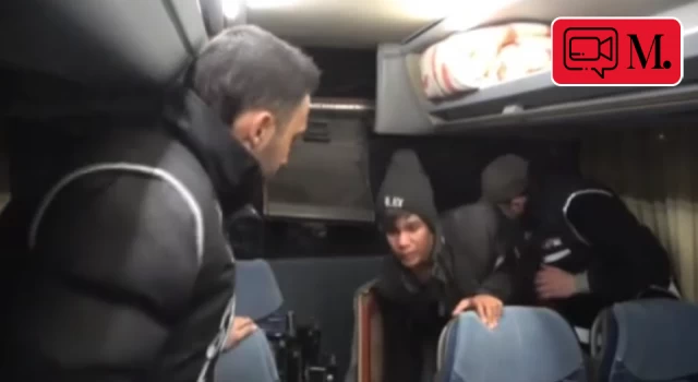 Otobüsün gizli bölmelerinde saklanan 47 göçmen böyle yakalandı