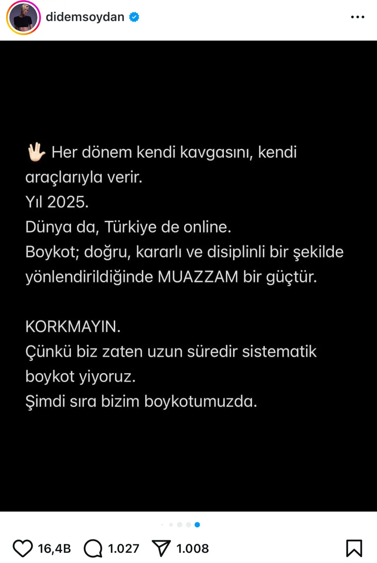 Didem Soydan yaşadıklarını anlattı: Şimdi sıra bizim boykotumuzda 13