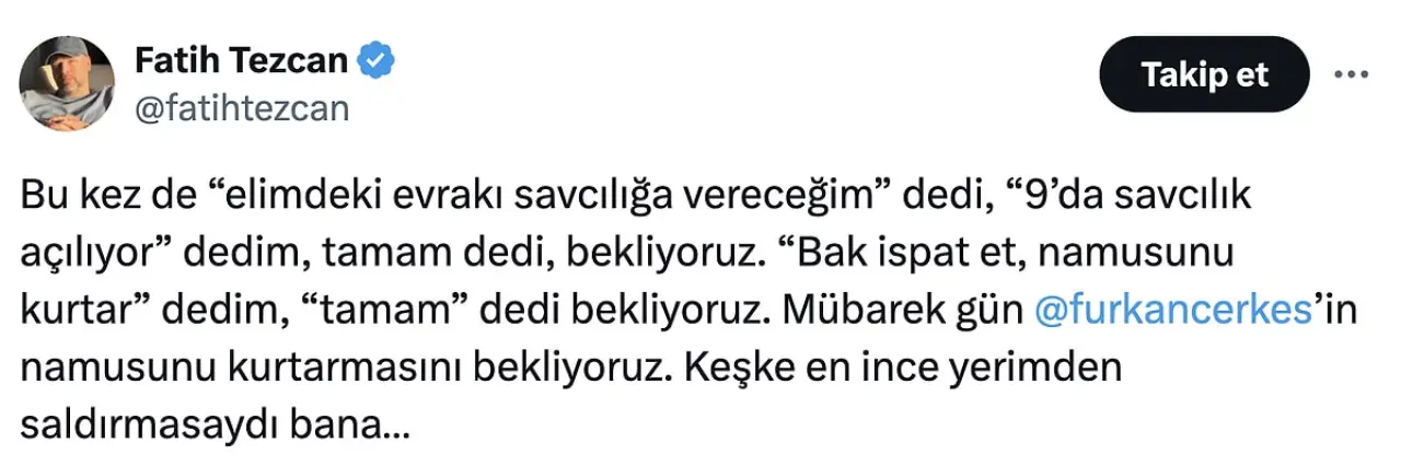 Fatih Tezcan ile Furkan Bölükbaşı birbirine girdi: İspatlamazsa o... çocuğudur 8