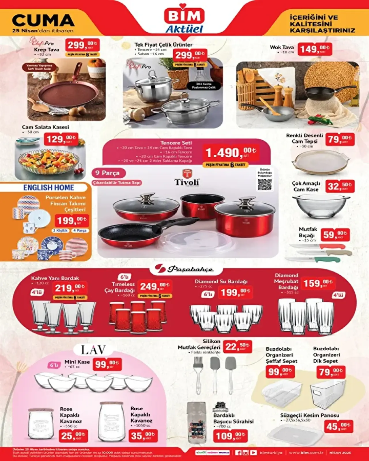 BİM 25 Nisan 2025 Kataloğu: Bir Çok Ürün İndirime Giriyor! 4